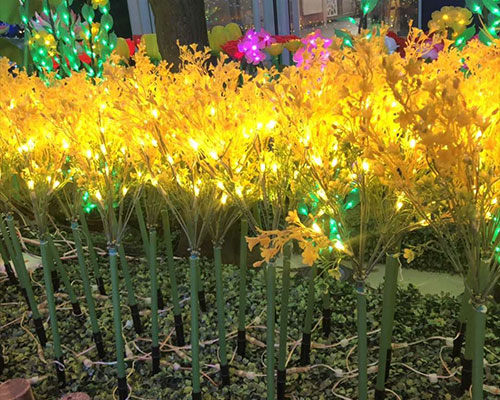节日亮化地插麦穗灯